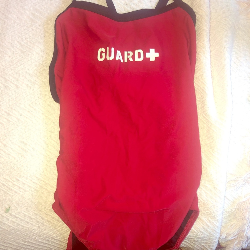 Lifeguard one-piece swim suit